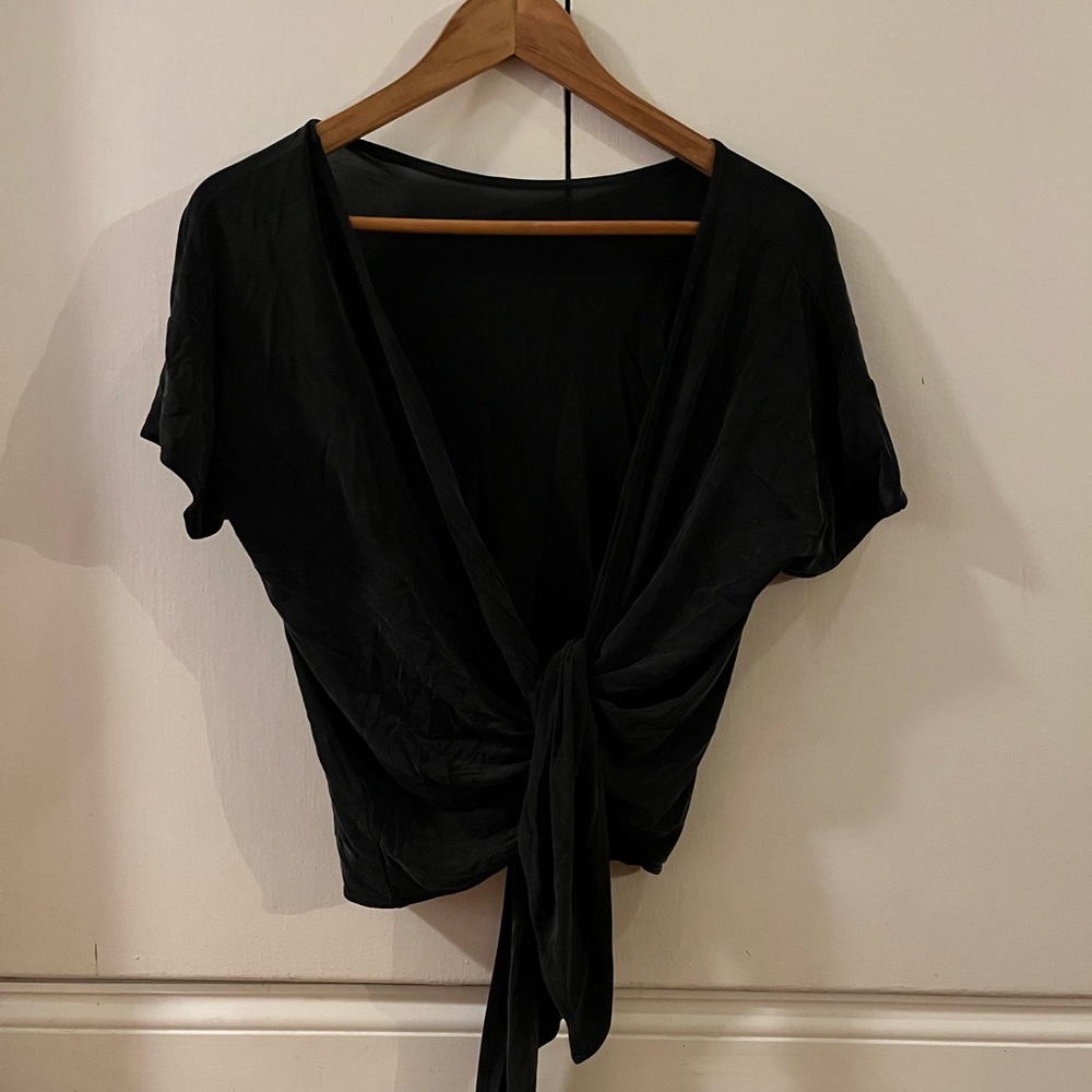 black tie back top